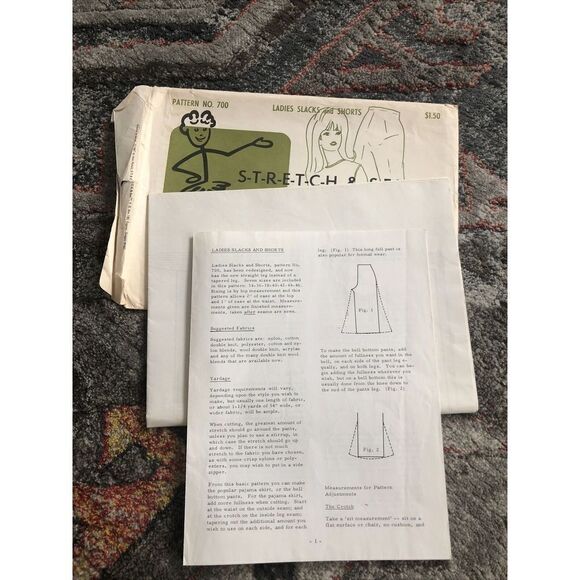 Stretch & Sew 700 Ladies Slaks & Shorts Sleeve By Ann Person, Pattern Uncut - Picture 2 of 2